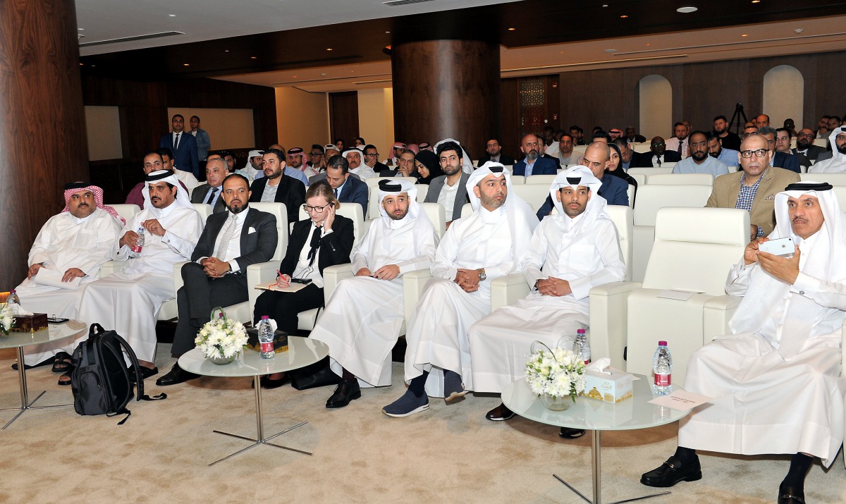 Senior officials and representatives from various ministries and private businesses at a workshop on 'easing business environment' held at the headquarters of the Ministry of Commerce and Industry, in Lusail City, yesterday. Pics: Salim Matramkot/The Peni