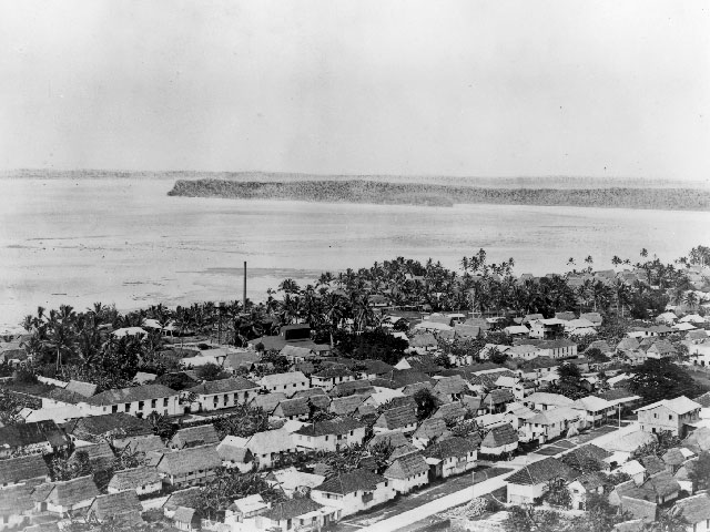 Photo of Agana taken before World War II.