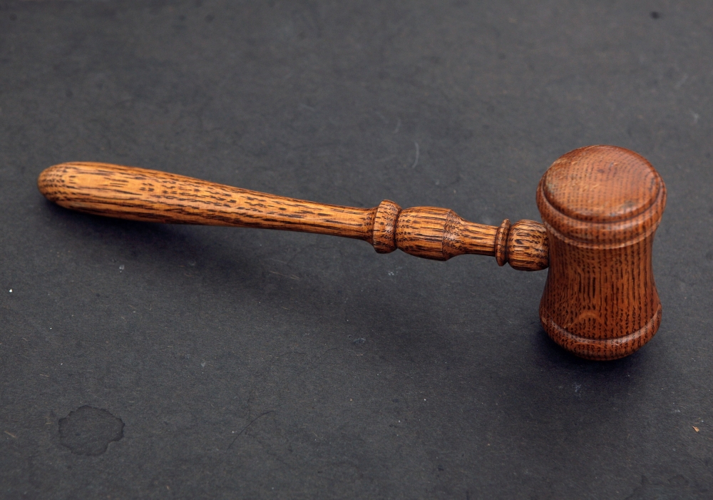 The gavel of judge is seen in court room 422 of the New York Supreme Court at 60 Centre Street, February 3, 2012. Reuters / Chip East