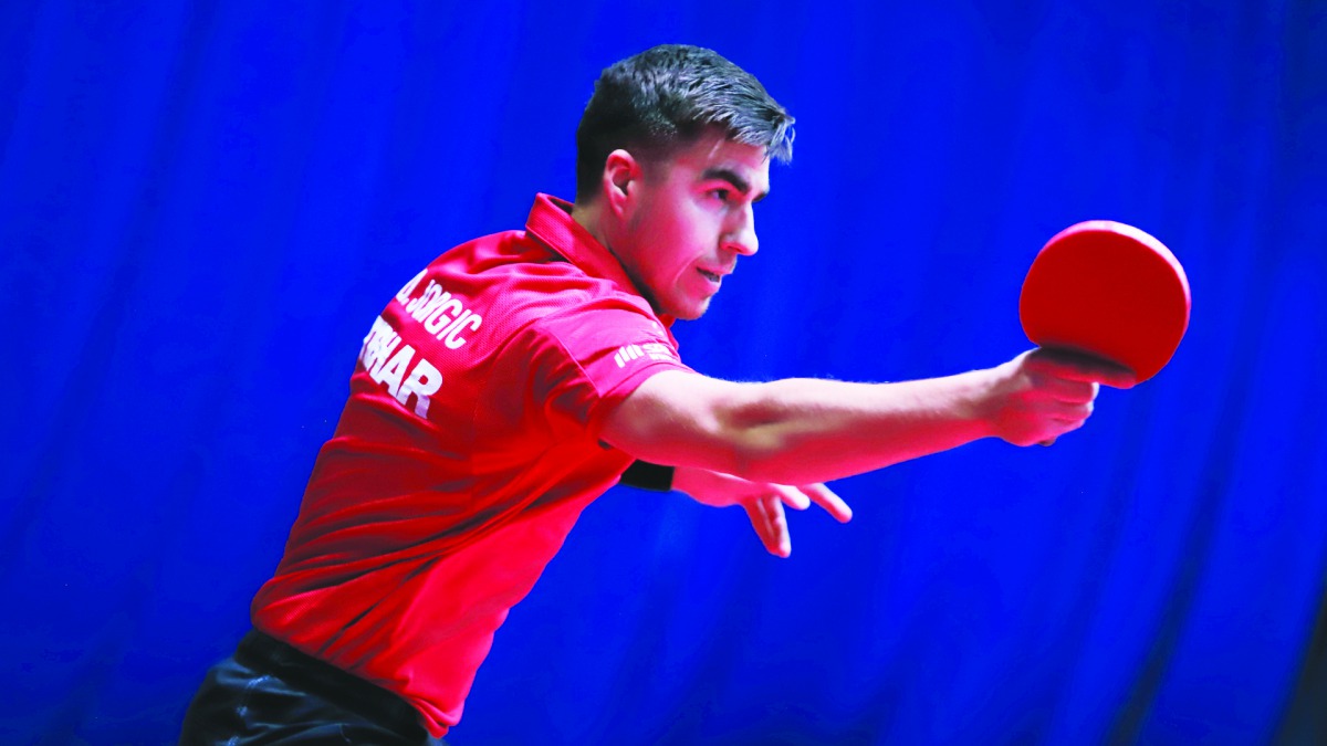 Slovenia's Darko Jorgic in action at Aspire Academy yesterday.