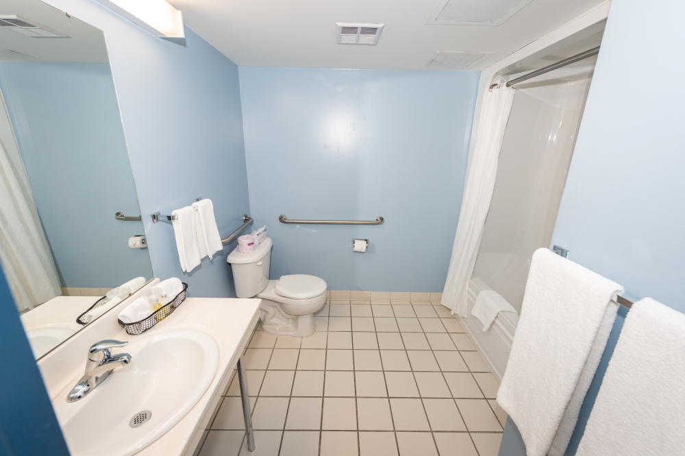 Representative image (A bathroom in temporary housing for Canadians evacuated after the outbreak of novel Coronavirus is seen at the Yukon Lodge in Canadian Forces Base Trenton, Ontario)