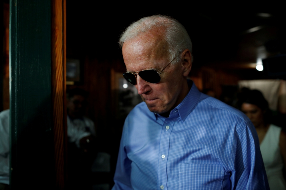 Joe Biden waits to be introduced during the 2019 Presidential Galivants Ferry Stump Meeting in Galivants Ferry, South Carolina, US, September 16, 2019. Reuters / Randall Hill
