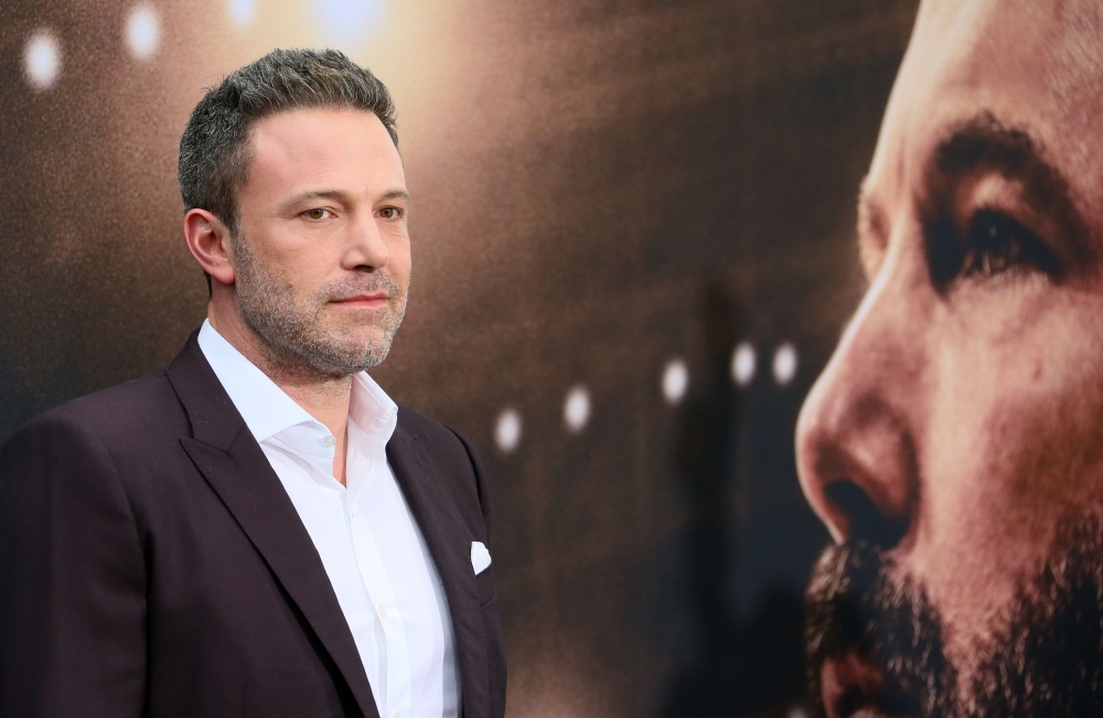 US actor Ben Affleck arrives during the red carpet for Warner's premiere of 