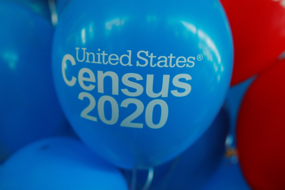 Balloons decorate an event for community activists and local government leaders to mark the one-year-out launch of the 2020 Census efforts in Boston, Massachusetts, April 1, 2019. Reuters / Brian Snyder