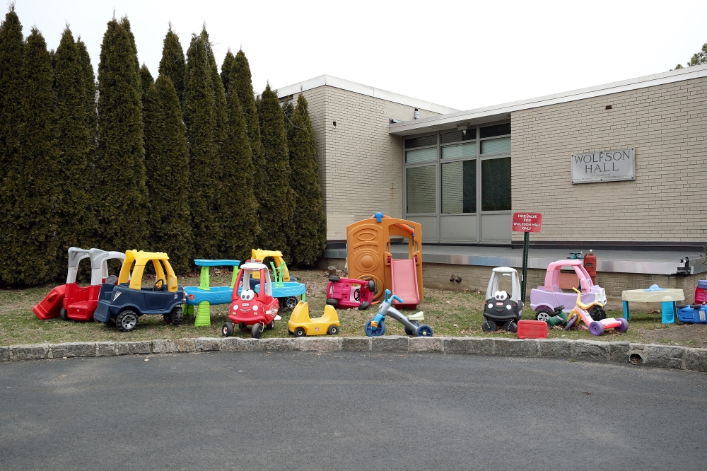 NEW YORK, USA - MARCH 10: Abandoned toys are seen at the Westchester Day School in New York, United States on March 10, 2020. Westchester County in New York will be placed under containment after officials determined Tuesday it is the site of a 