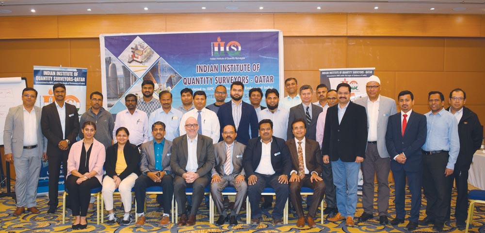IIQS-Qatar members at the third Continuing Professional Development (CPD) 2020 event at Concorde Hotel.