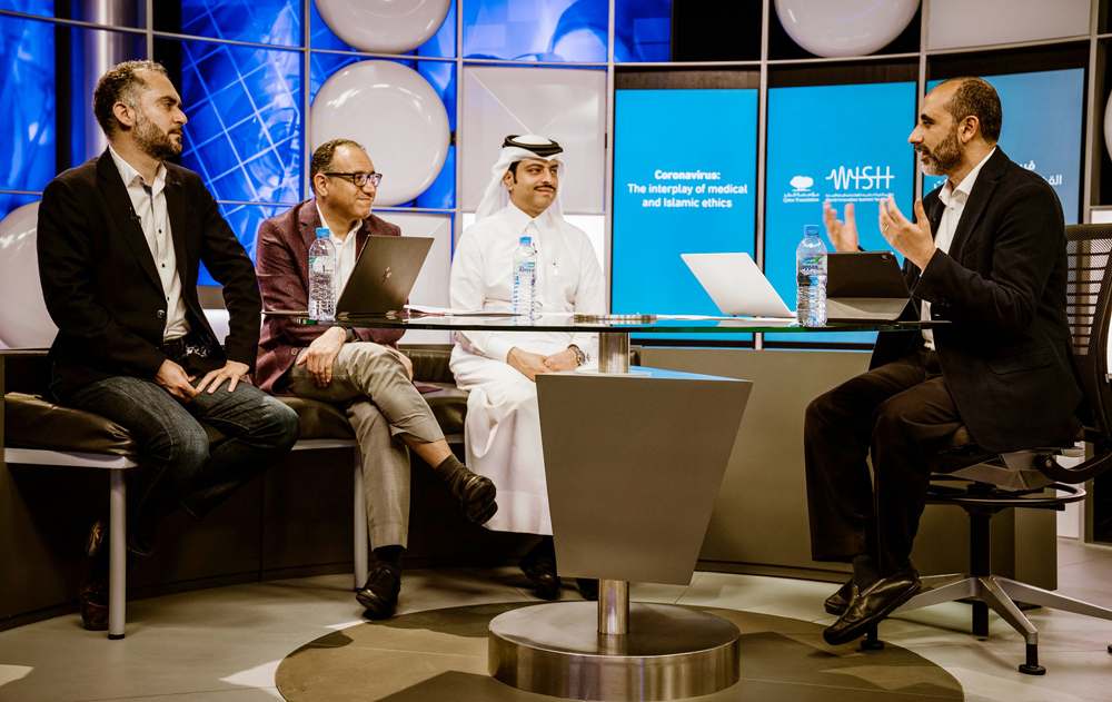 Experts during the webinar organised by the World Innovation Summit for Health of Qatar Foundation. 