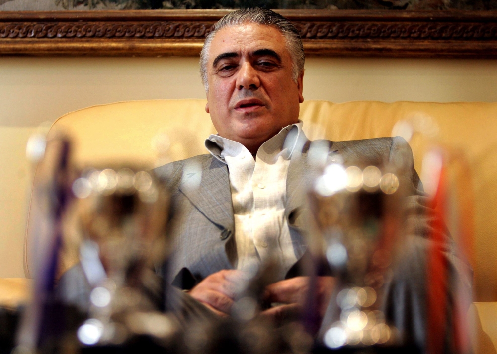 (FILES) In this file photo taken on June 15, 2006 former Real Madrid FC President Lorenzo Sanz, one of five candidates for the club's presidency, poses in Madrid.  / AFP / STR