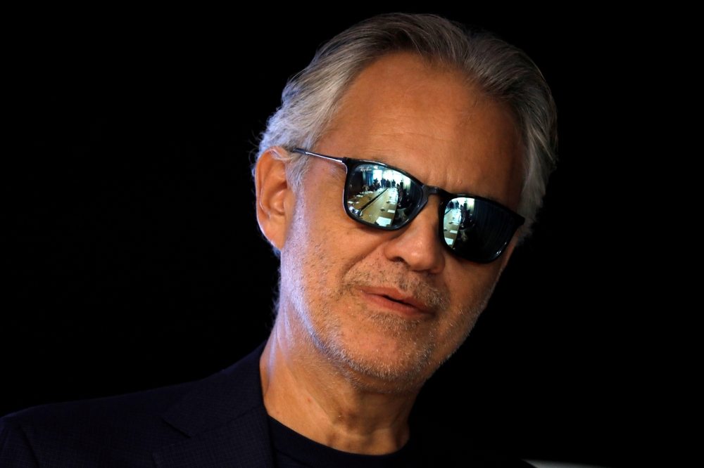 FILE PHOTO: Italian opera singer Andrea Bocelli attends a news conference about his work with UNESCO programme 