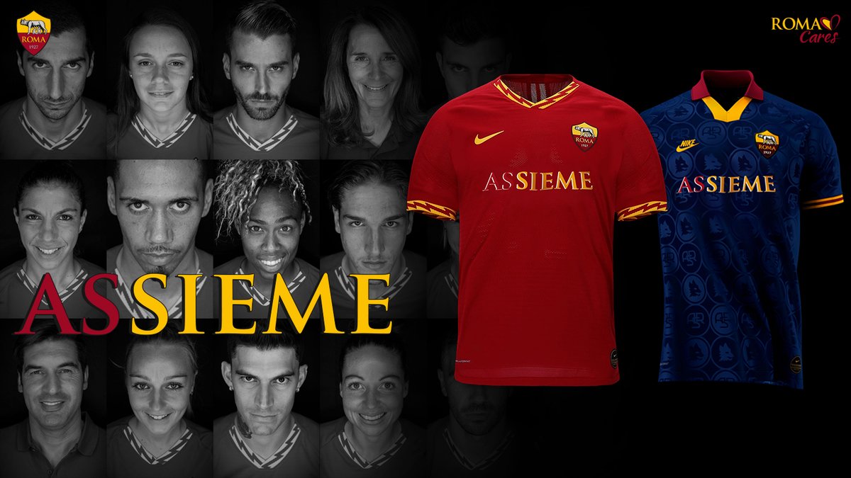 AS Roma’s special edition shirts launched under 'Assieme' initiative.