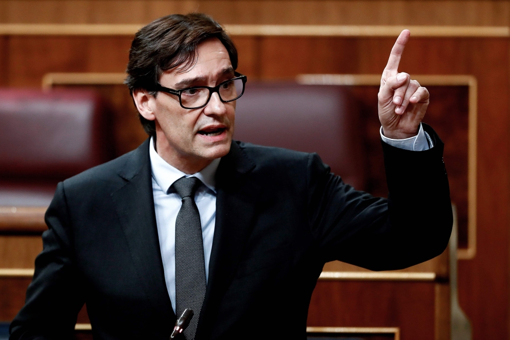 Spanish Health Minister Salvador Illa  .AFP / POOL / EFE / Sebasti?n Mariscal
