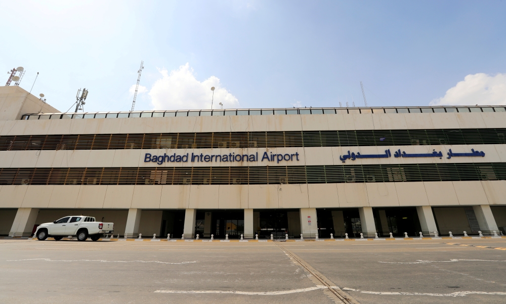 A view of Baghdad international Airport, after Iraq has suspended flights at its domestic airports as the coronavirus spreads, in Baghdad, Iraq March 17, 2020. REUTERS/Thaier Al-Sudani/File Photo
