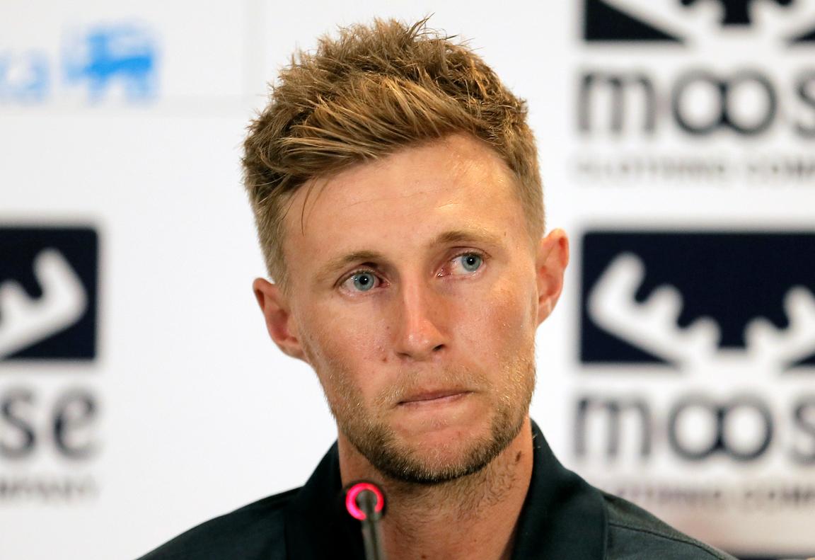 England cricket captain Joe Root looks on during a news conference ahead of the two test cricket matches against Sri Lanka for the ICC World Test Championship in Colombo, Sri Lanka March 11, 2020. REUTERS/Dinuka Liyanawatte
