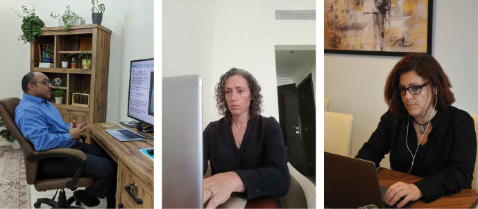 Mohammed Ayoub, Dr. Jenny Lawler and Dr. Veronica Bermudez