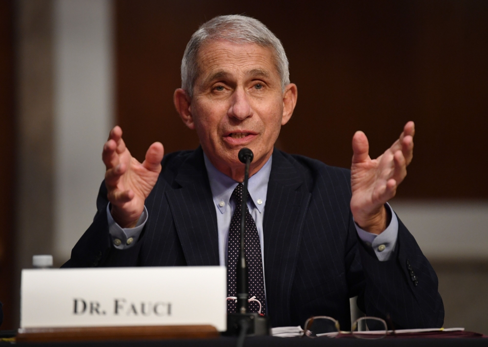 Dr. Anthony Fauci, director of the National Institute for Allergy and Infectious Diseases, testifies before the Senate Health, Education, Labor and Pensions (HELP) Committee hearing on Capitol Hill in Washington DC on June 30, 2020 in Washington,DC.  / AF