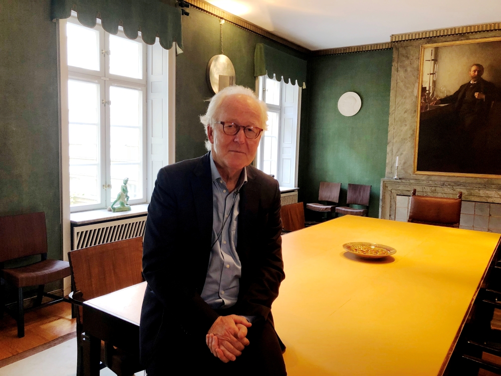 Nobel Foundation CEO Lars Heikensten pose for a picture at the foundation's headquarters in Stockholm, Sweden September 28, 2018. REUTERS/Esha Vaish/File Photo