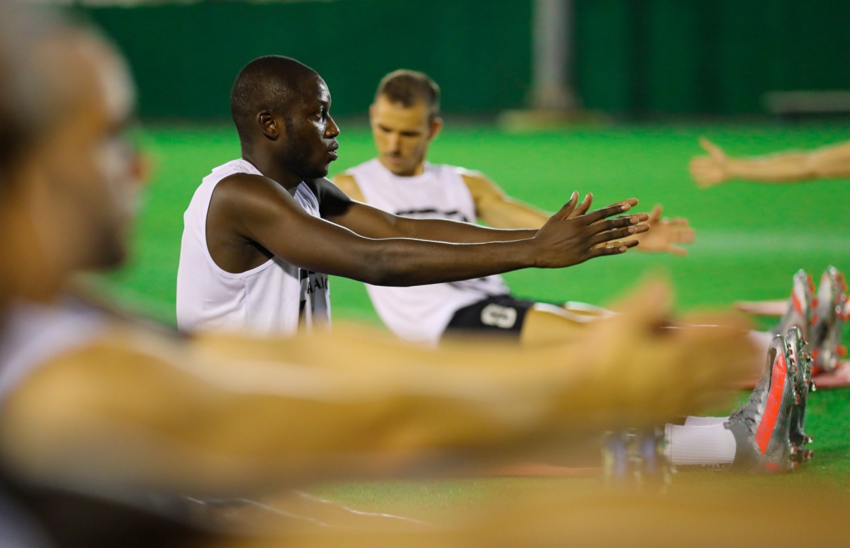 Al Wakrah players during training