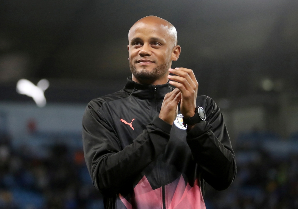 September 11, 2019 Vincent Kompany applauds fans after the match Action Images via Reuters/Carl Recine/File Photo