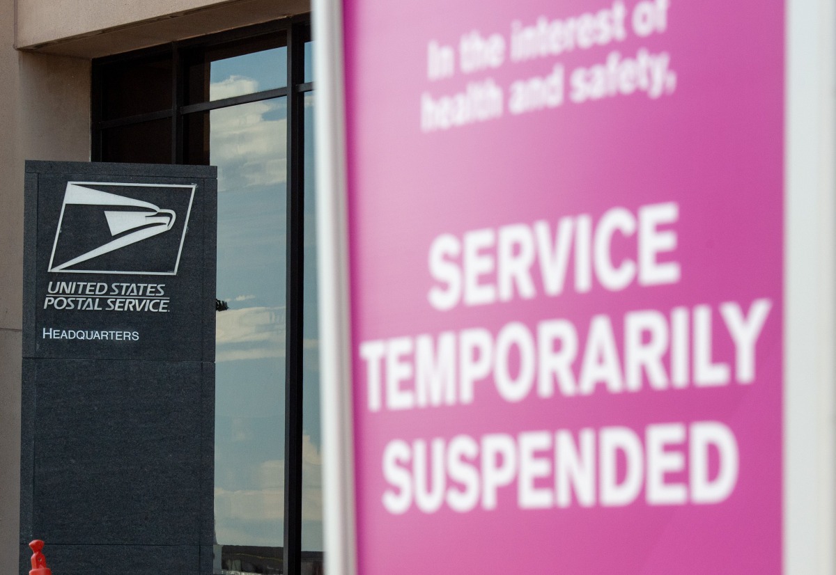 The headquarters of the United States Postal Service (USPS) is seen in Washington, DC, August 18, 2020. The United States Postal Service will hold off of on making changes blamed for slowing down mail delivery until after the November election, Postmaster