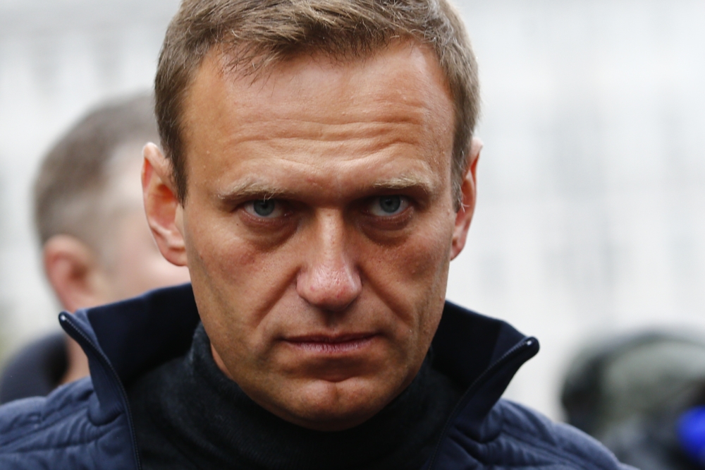 Russian opposition leader Alexei Navalny during a rally in support of political prisoners in Prospekt Sakharova Street in Moscow, Russia. Alexei Navalny is unconscious in hospital after allegedly being poisoned, according to his press secretary. Sefa Kara