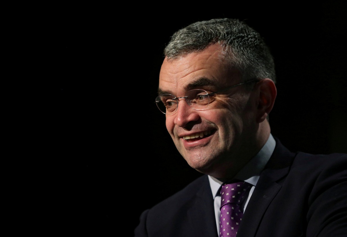 FILE PHOTO: Dara Calleary, deputy leader of Ireland's Fianna Fail party who was later appointed agriculture minister, is shown at an event in Dublin, Ireland, January 24, 2020. REUTERS/Lorraine O'Sullivan/File Photo
