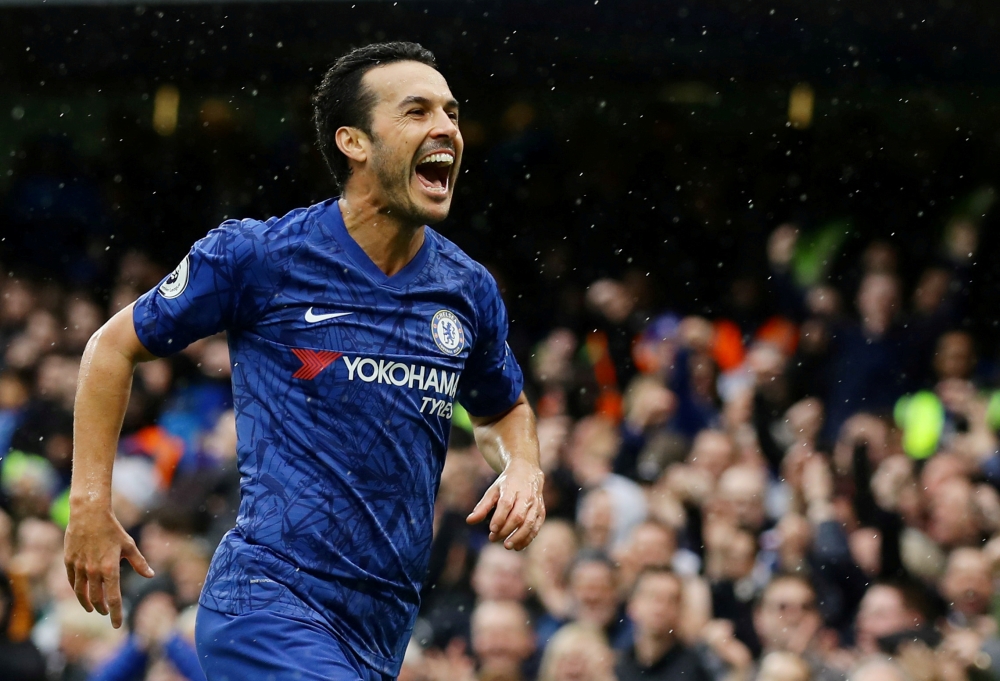 March 8, 2020 Chelsea's Pedro celebrates scoring their second goal REUTERS/David Klein