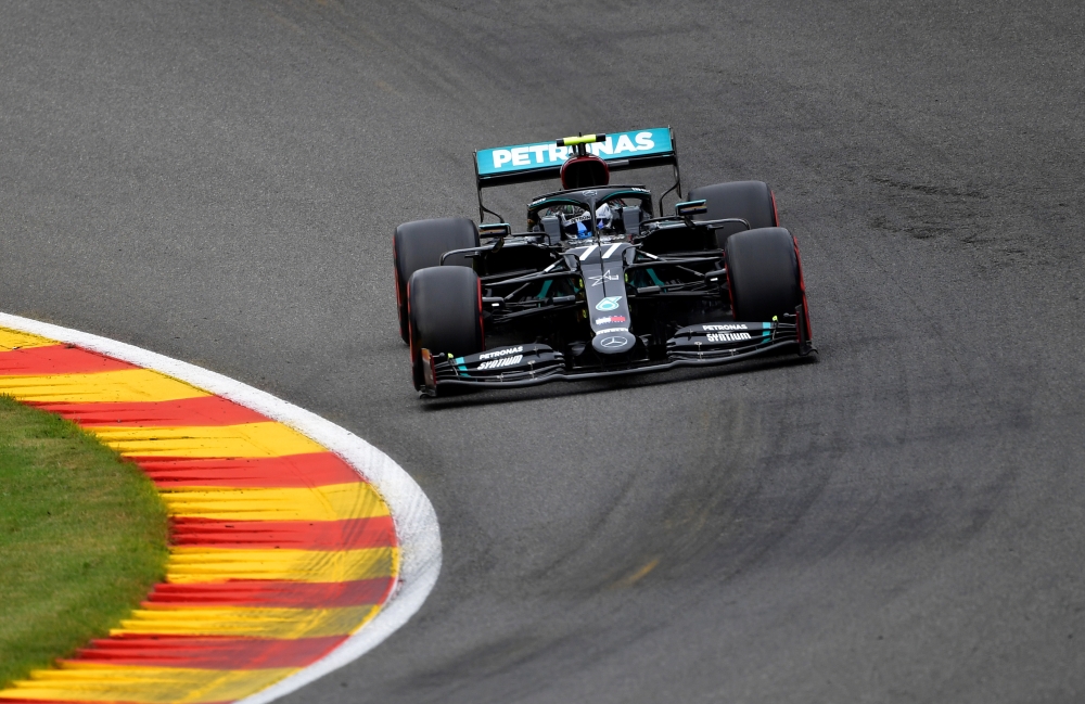 August 28, 2020 Mercedes' Valtteri Bottas during practice John Thys/Pool via REUTERS