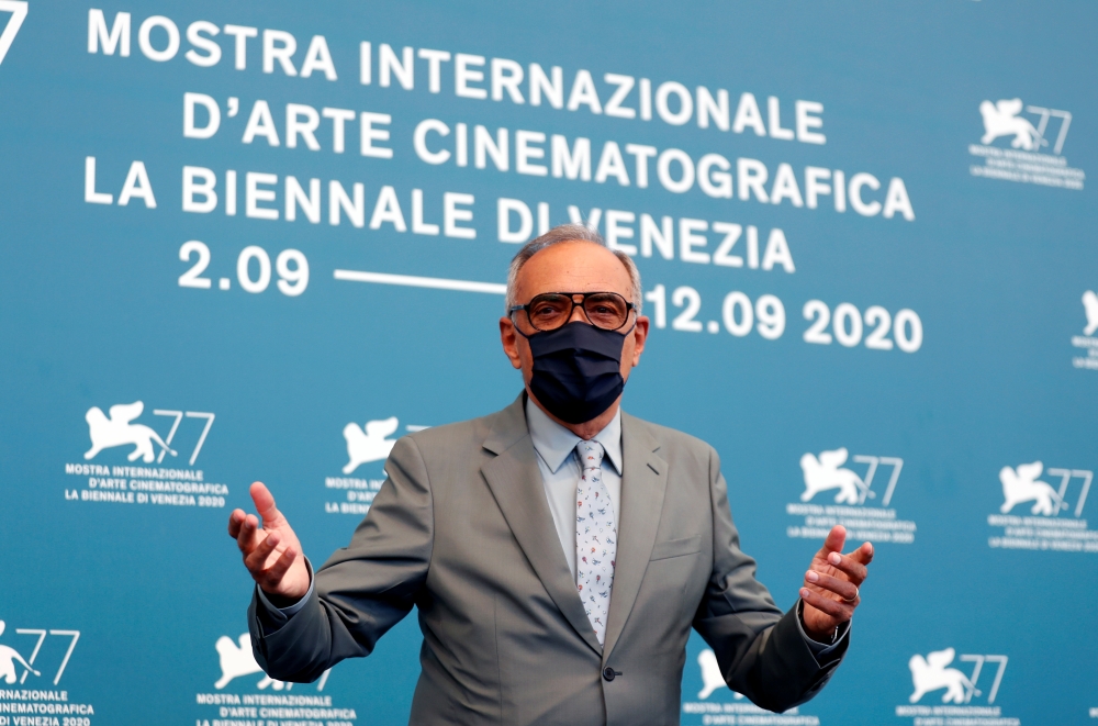 The 77th Venice Film Festival - Photo call of the European Festivals Directors - Venice, Italy, September 2, 2020 - 77th Venice International Film Festival's Director Alberto Barbera poses. REUTERS/Yara Nardi