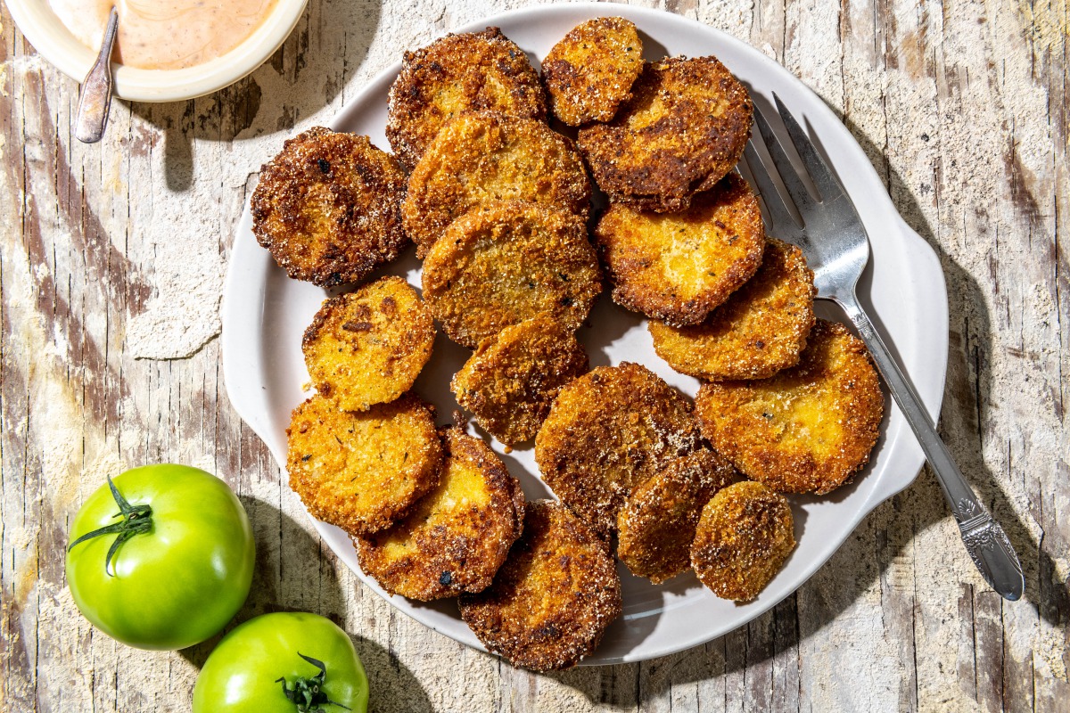 Fried Green Tomatoes. Photo by Laura Chase de Formigny for The Washington Post.
