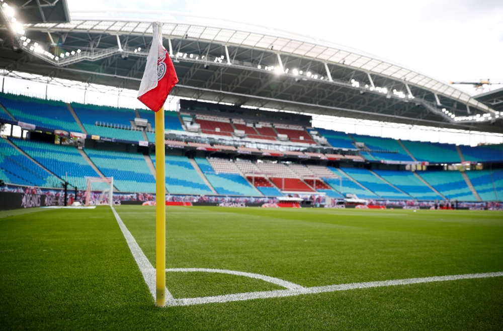General view inside the stadium before the match, as play resumes behind closed doors following the outbreak of the coronavirus disease (COVID-19) REUTERS 
