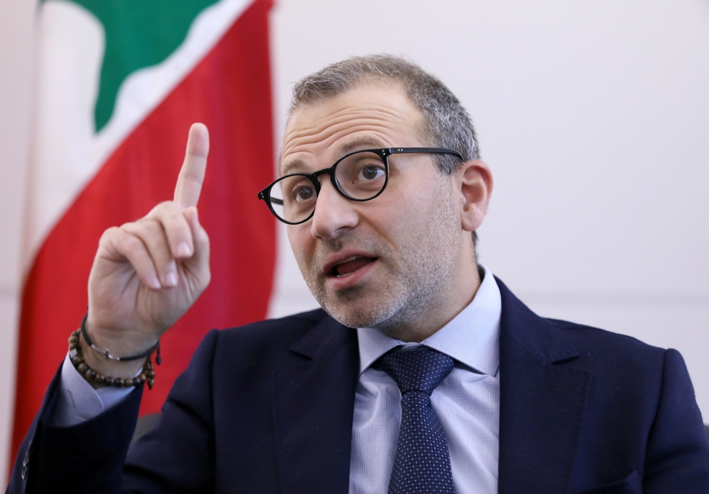 Gebran Bassil. REUTERS/Mohamed Azakir/File Photo
