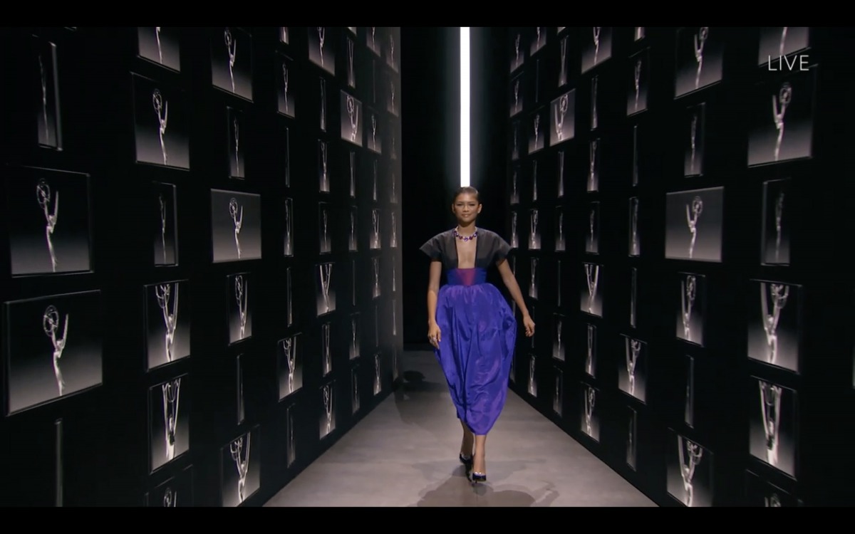 This handout screen shot released courtesy of American Broadcasting Companies, Inc. / ABC shows US actress Zendaya during the 72nd Primetime Emmy Awards ceremony held virtually on September 20, 2020. 