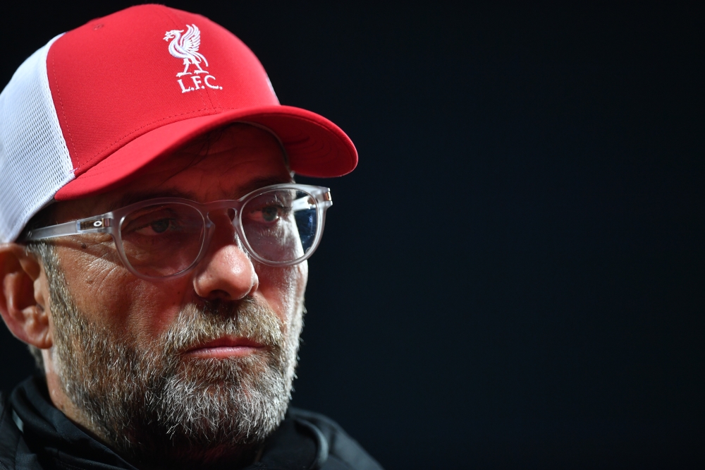 Soccer Football - Premier League - Liverpool v Arsenal - Anfield, Liverpool, Britain - September 28, 2020. Liverpool manager Juergen Klopp talks to the media after the match Pool via REUTERS/Paul Ellis 