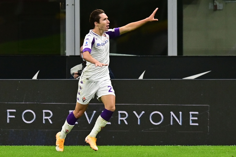 Fiorentina's Italian forward Federico Chiesa. AFP / MIGUEL MEDINA