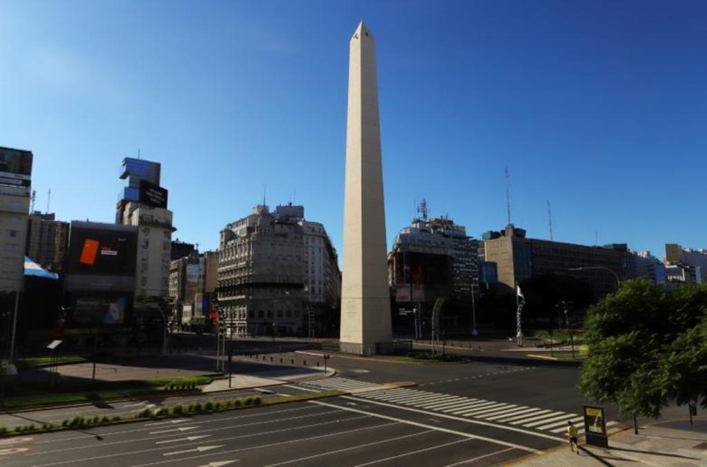 FILE PHOTO: General view of the 9 de Julio avenue deserted, one of the main avenues of the city, while Argentines stay at home during the mandatory quarantine due to coronavirus disease (COVID-19), in Buenos Aires, Argentina March 23, 2020. REUTERS/Matias