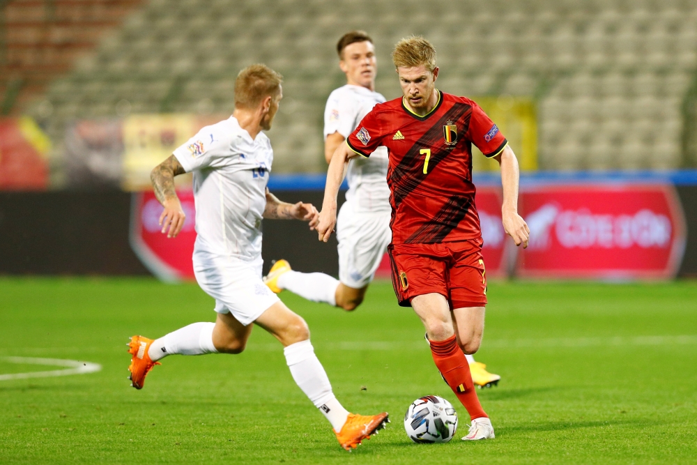 September 8, 2020 Belgium's Kevin De Bruyne in action REUTERS/Francois Lenoir/File Photo