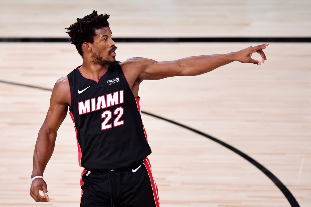 Jimmy Butler #22 of the Miami Heat. Douglas P. DeFelice/AFP 
