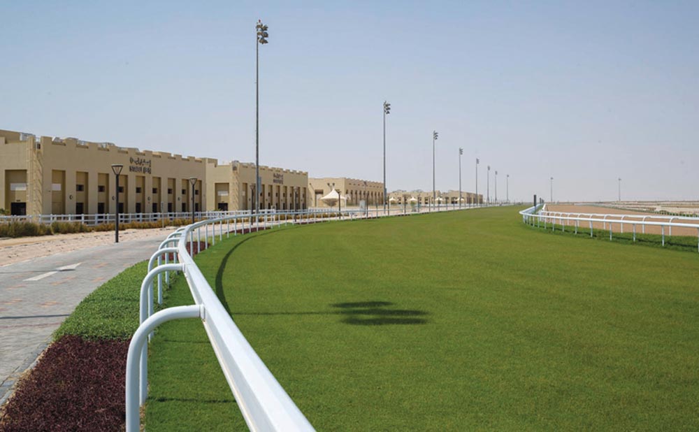 A general view of the Al Uqda Racing Complex in Al Khor.