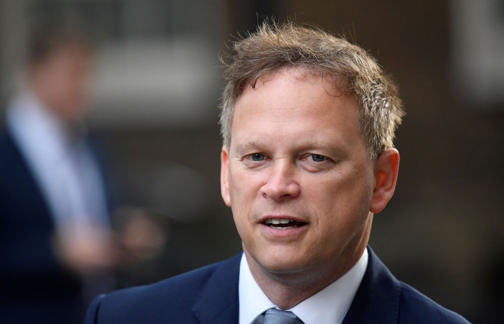 File photo: Britain's Transport Secretary Grant Shapps in London, Britain, September 30, 2020. Reuters/Toby Melville/File Photo