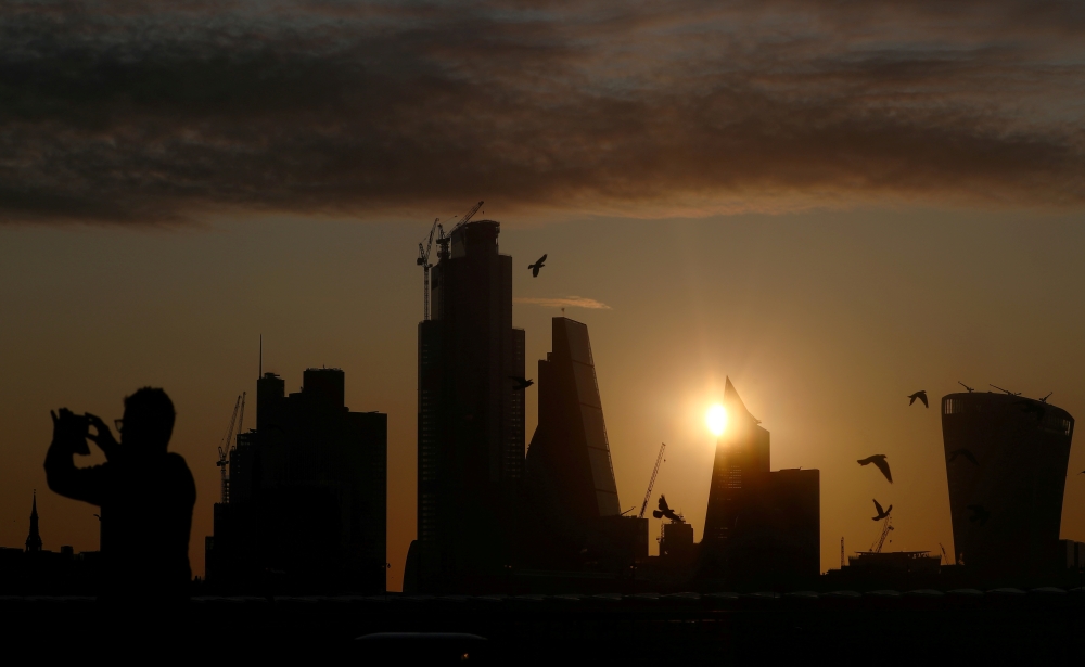 FILE PHOTO: The City of London financial district, Britain August 20, 2019. REUTERS/Hannah McKay