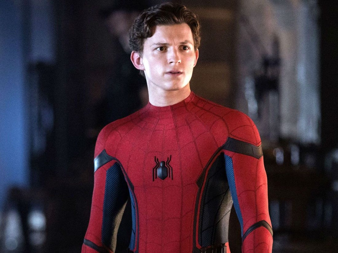 Tom Holland as Spiderman 