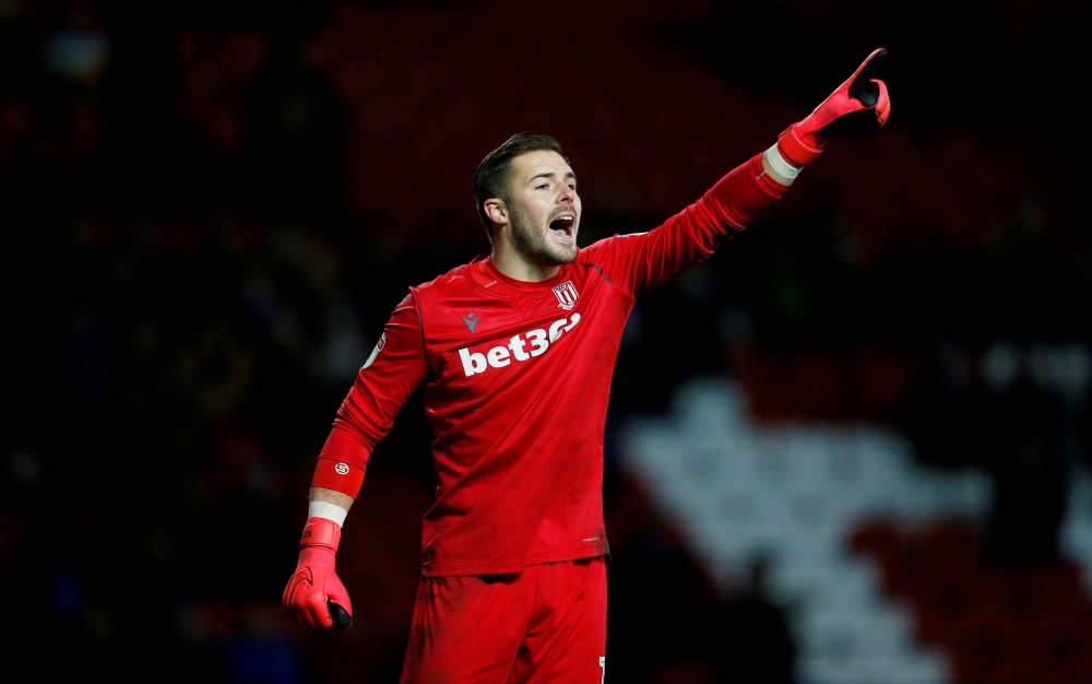 February 26, 2020 Stoke City's Jack Butland Action Images/Craig Brough
