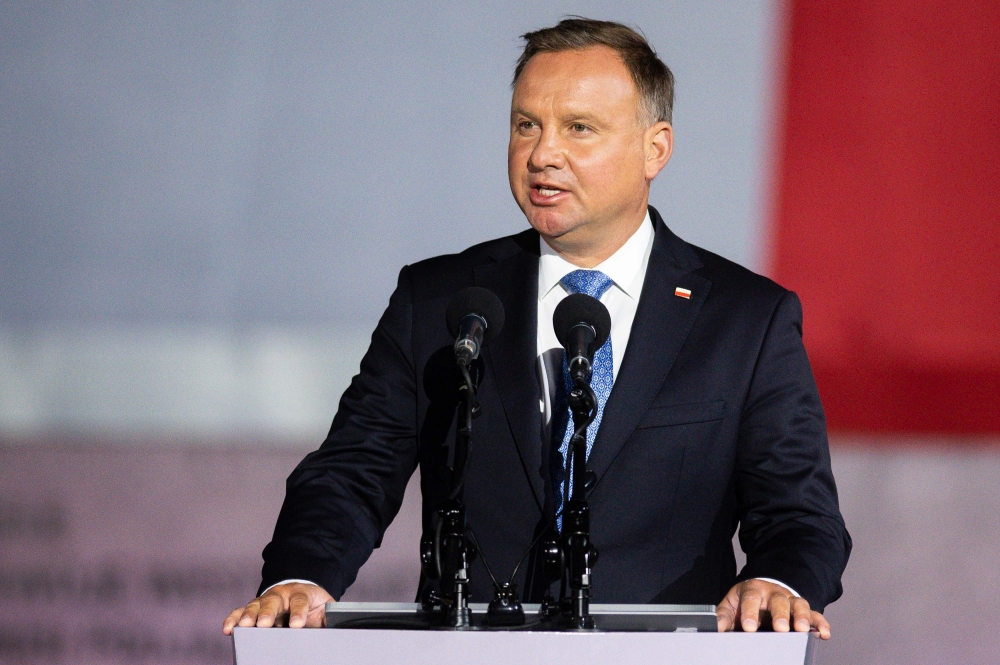 Polish President Andrzej Duda. AFP / MATEUSZ SLODKOWSK