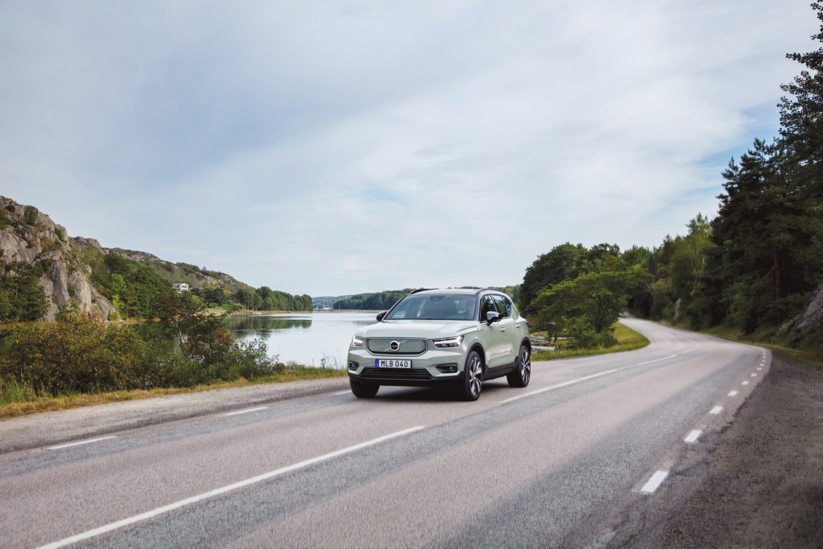 Volvo XC40 electric vehicle (SUV) which is fully equipped with the latest technology and safety system. 