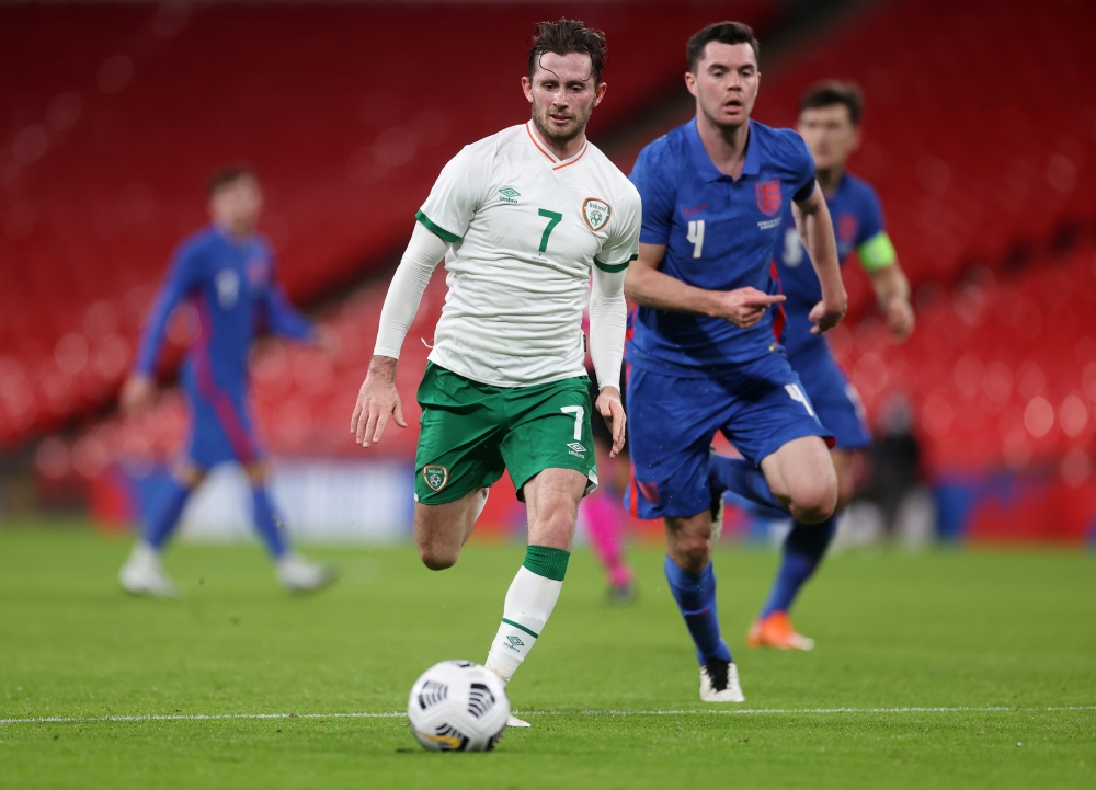 November 12, 2020 Republic of Ireland's Alan Browne in action Pool via REUTERS/Carl Recine