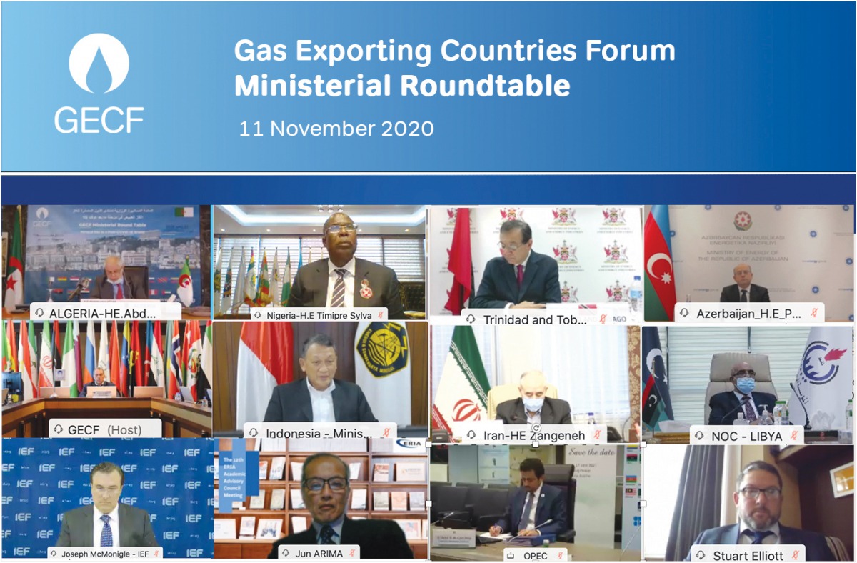 Ministers and other top officials during the online high-level dialogue.