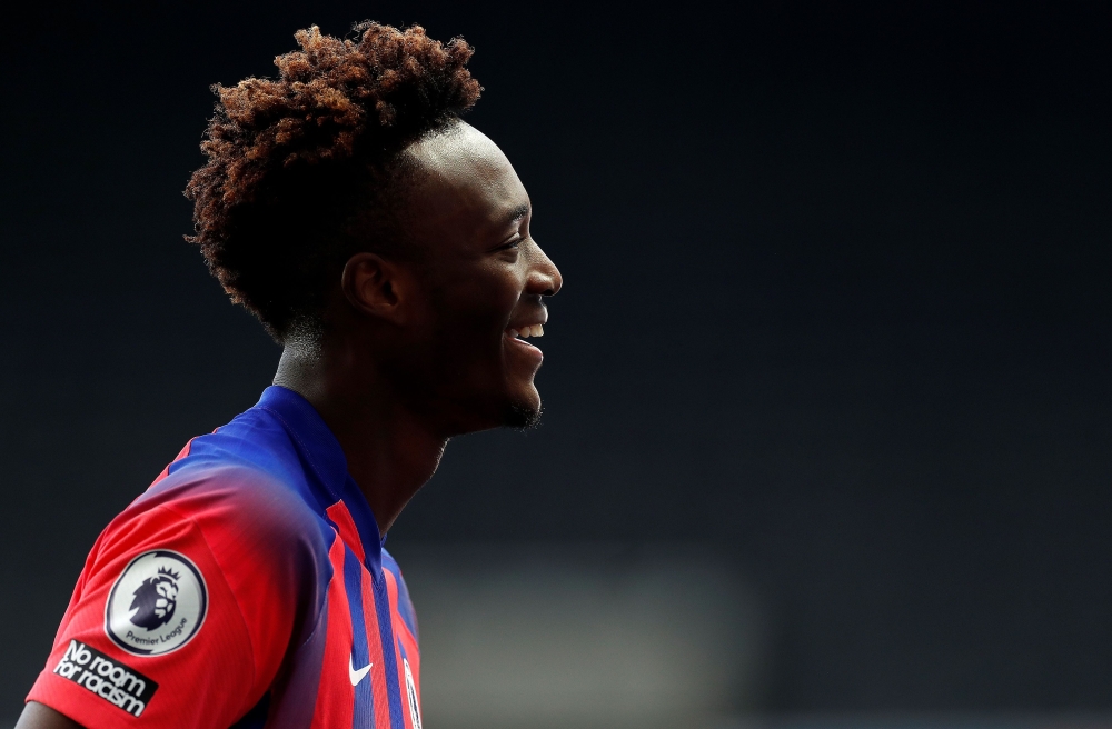 Chelsea's English striker Tammy Abraham reacts after the English Premier League football match between Newcastle United and Chelsea at St James' Park in Newcastle-upon-Tyne, north east England on November 21, 2020.   AFP /  LEE SMITH
