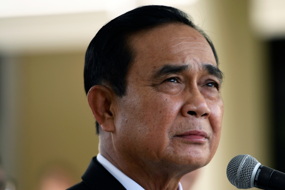 Thailand Prime Minister Prayuth Chan-ocha attends an agreement signing ceremony for purchase of AstraZeneca's potential COVID-19 vaccine at Government House, amid the spread of the coronavirus disease (COVID-19), in Bangkok, Thailand November 27, 2020. RE