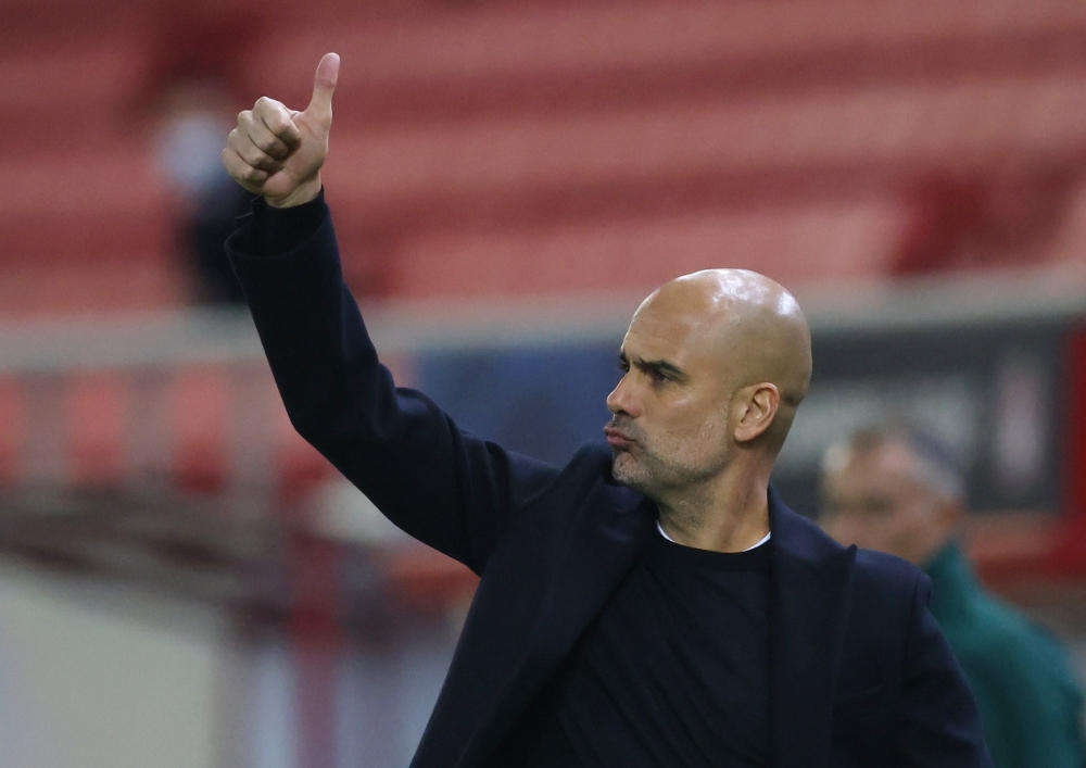 November 25, 2020 Manchester City manager Pep Guardiola REUTERS/Alkis Konstantinidis