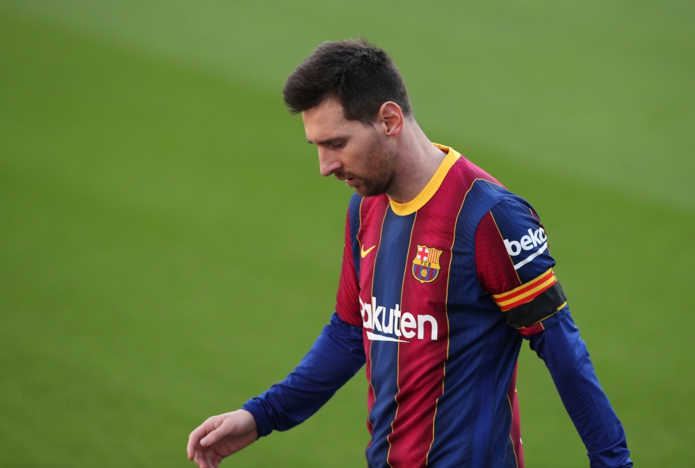 FC Barcelona's Lionel Messi REUTERS/Albert Gea